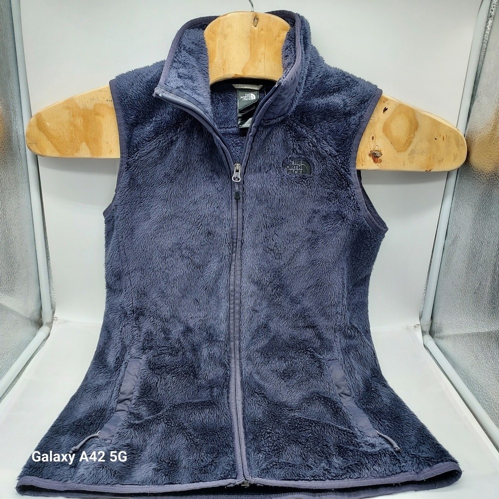 The North Face Osito Fleece Vest Womens Small Purple Full Zip High Pile Soft